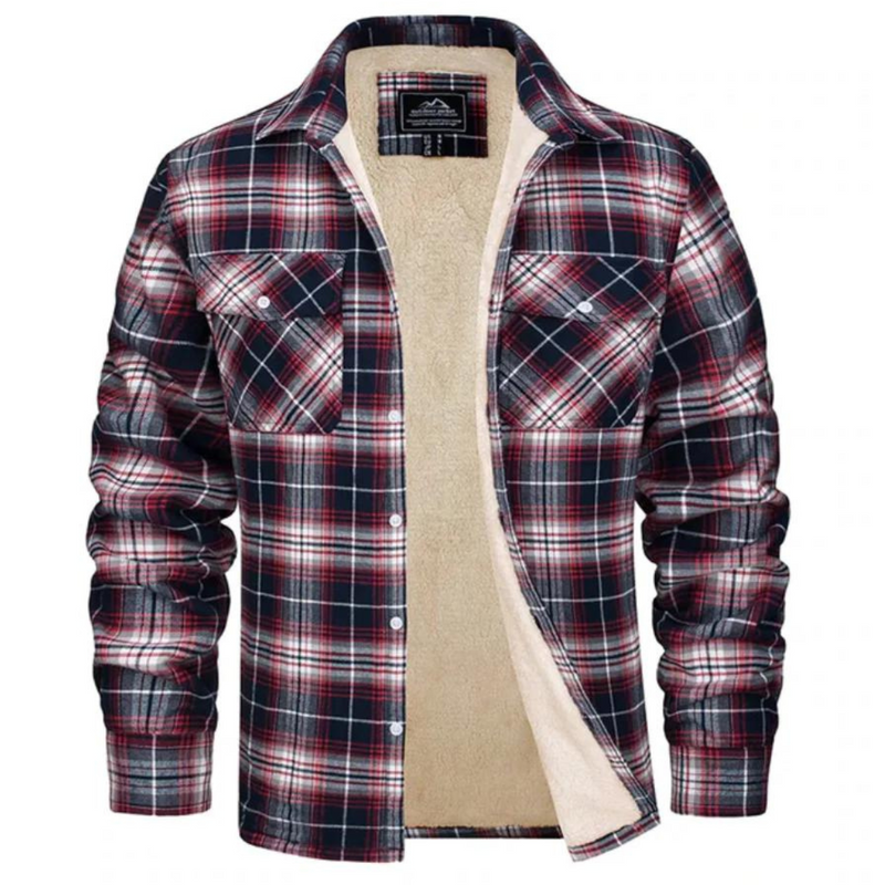 Hugo Men's Plaid Jacket - close-up detail