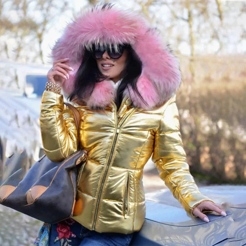 Ivy Women's Puffer Jacket - full-length view