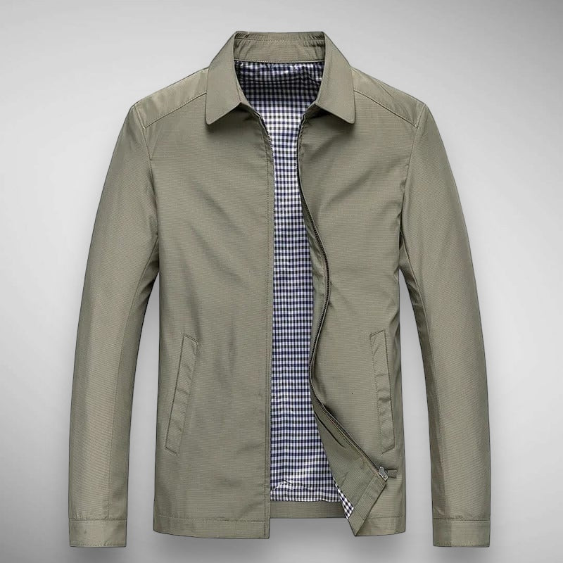 Desmond Men's Plaid Jacket - full-length view