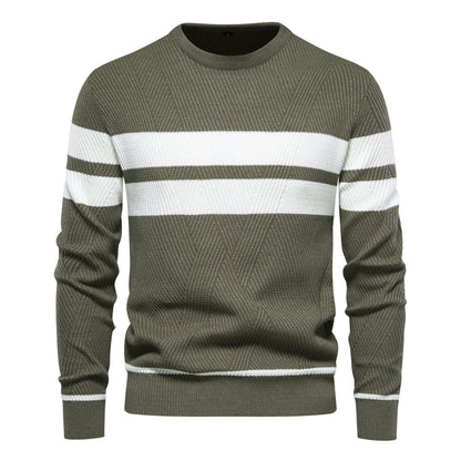 Orson Men's Striped Sweater - front view