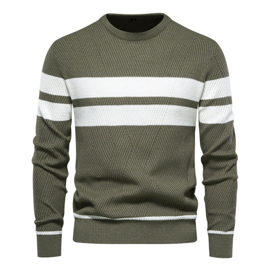 Orson Men's Striped Sweater - front view
