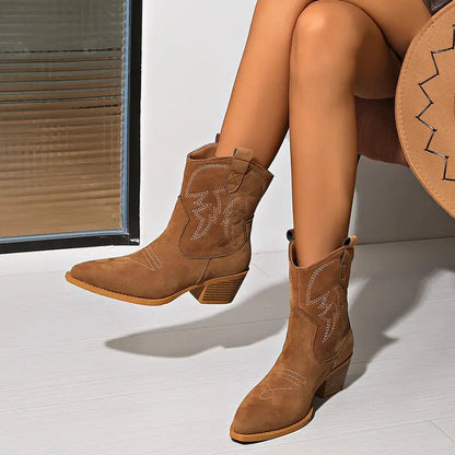Tilda Women's Suede Boots - close-up detail