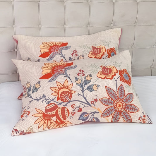 Rustic Floral Collection | Boho Pillowcases Set with 100% Cotton Fabric | Soft & Breathable for Cozy Sleep 0