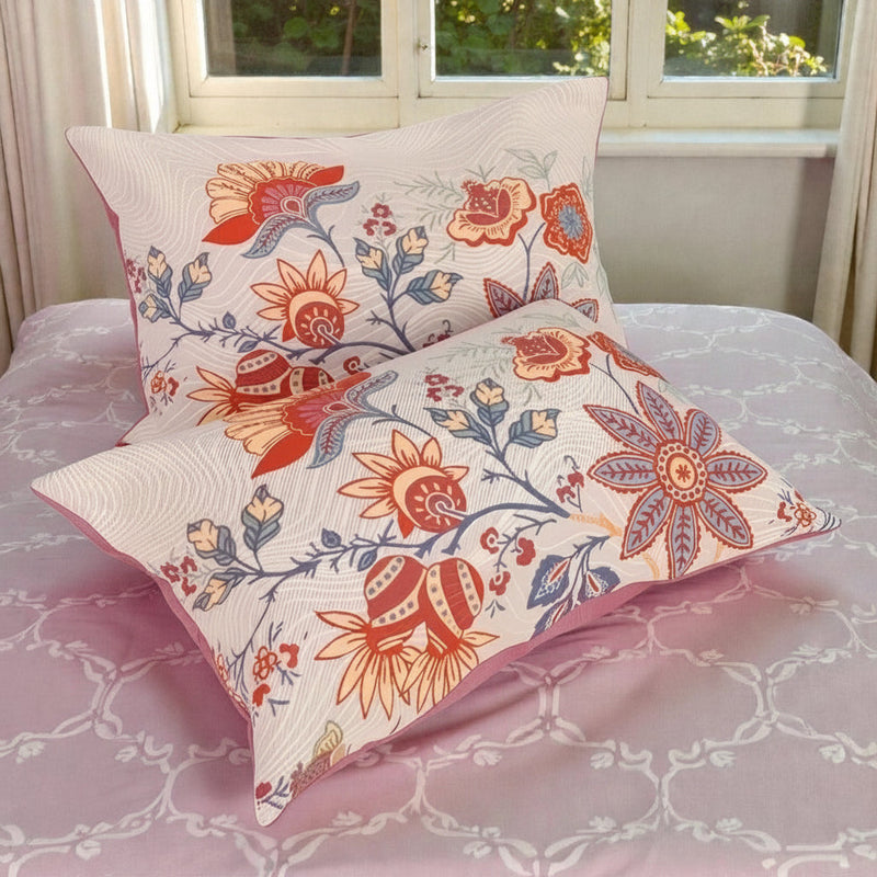 Rustic Floral Collection | Boho Pillowcases Set with 100% Cotton Fabric | Soft & Breathable for Cozy Sleep 2