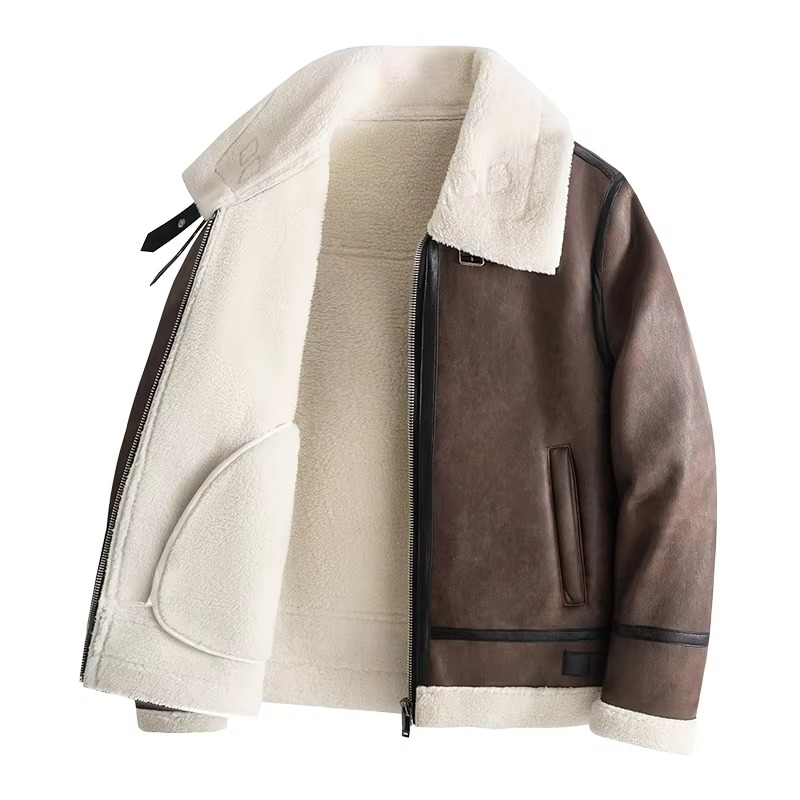 Rufus Men's Coat | Wool, Faux Leather