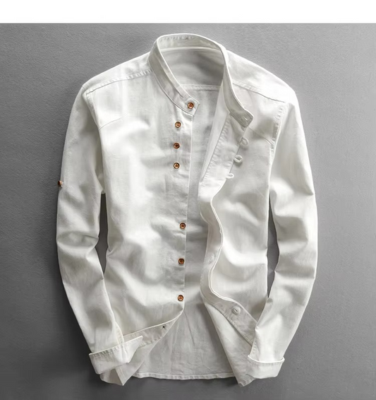 Cormac Men's Linen Shirt - front view