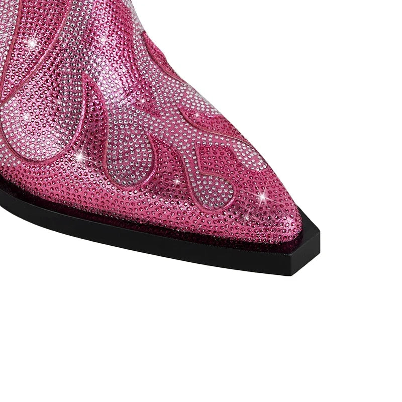 Thea Women's Block Heel Ankle Boots - back view