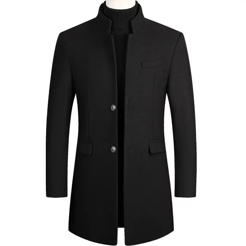 Yves Men's Trench Coat - full-length view