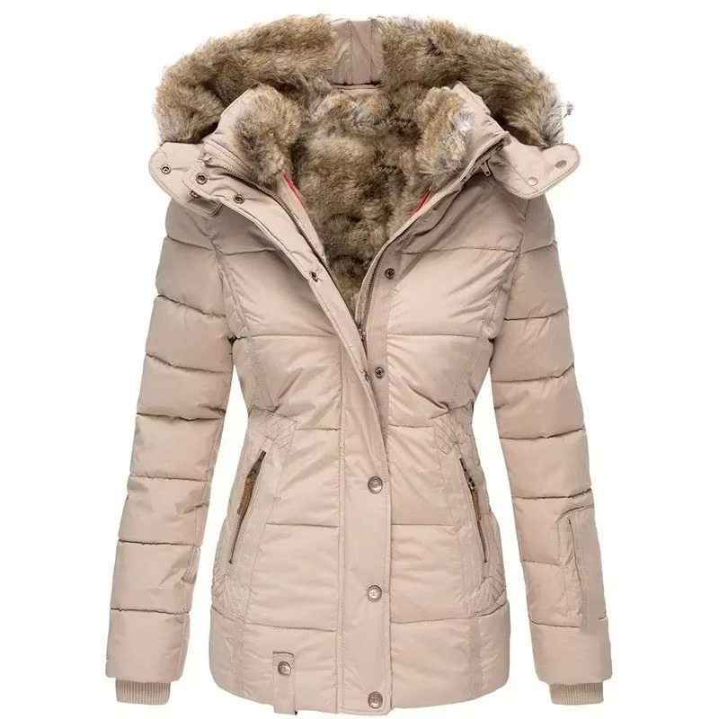 Hattie Women's Coat | Slim Fit, Cotton, Wool
