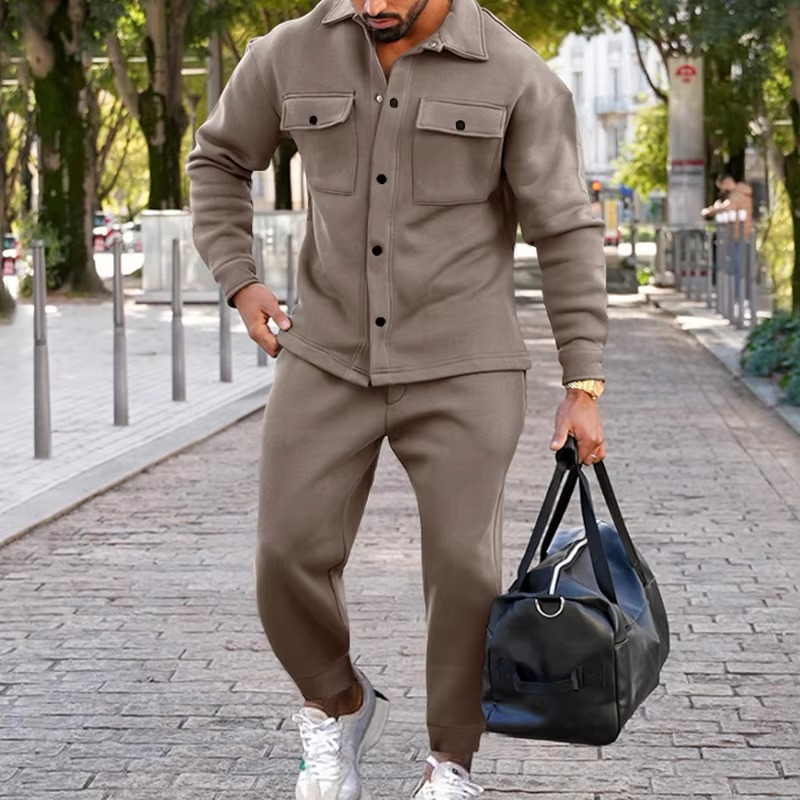 Orson Men's Suede Jacket - back view