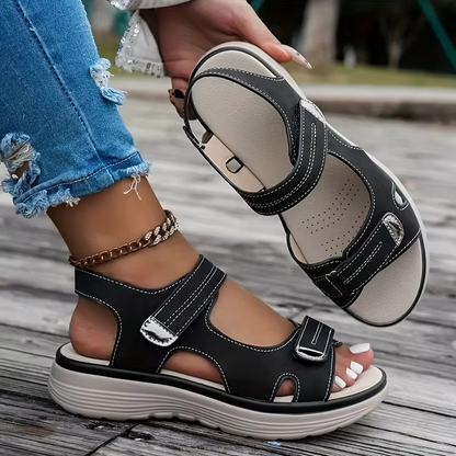 June Women's Platform Sandals - fabric and finish detail