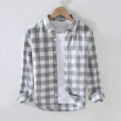 Hollis Men's Plaid Shirt - front view