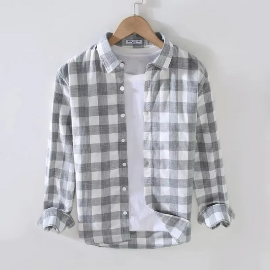 Hollis Men's Plaid Shirt - front view