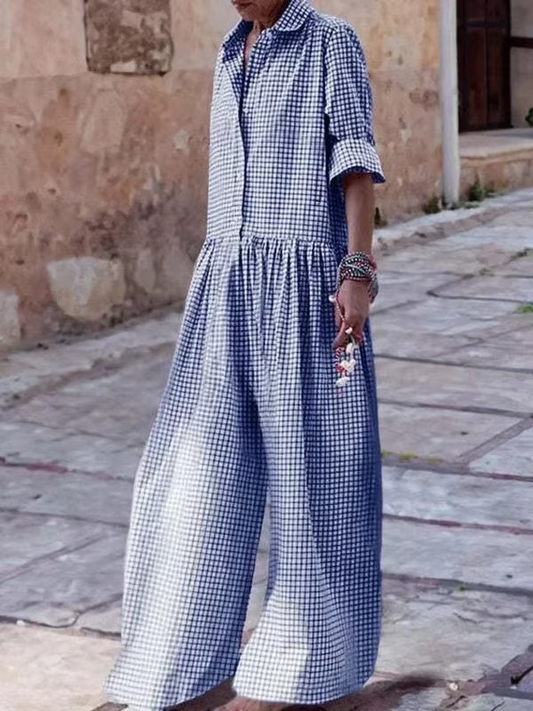 Nell Women's Wide Leg Jumpsuit - styled view