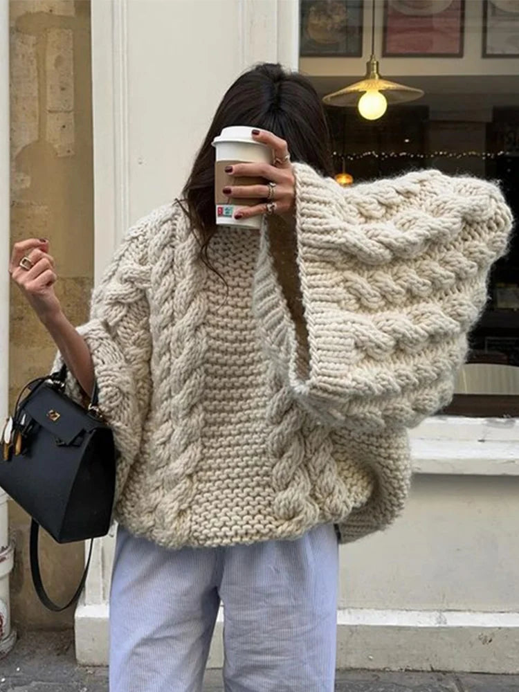 Rhea Women's Sweater - fabric and finish detail