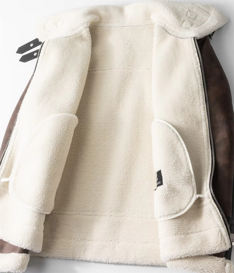 Rufus Men's Coat - fabric and finish detail