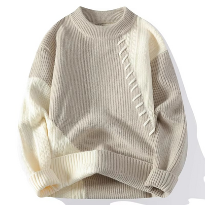 Nolan Men's Sweater - fabric and finish detail