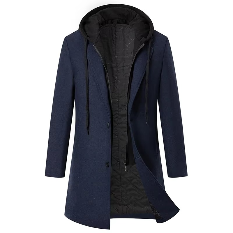 Theo Men's Trench Coat - back view