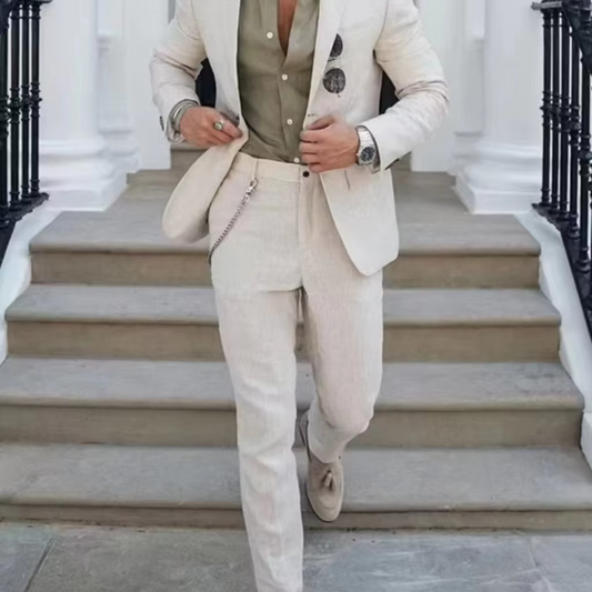 Hector Men's Linen Blazer - front view