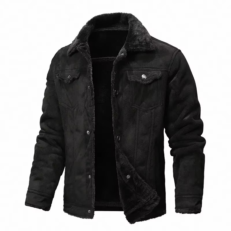 Nolan Men's Suede Coat | Leather, Fleece