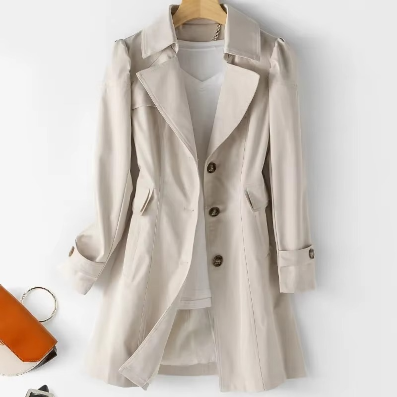 Maren Women's Trench Coat - flat lay