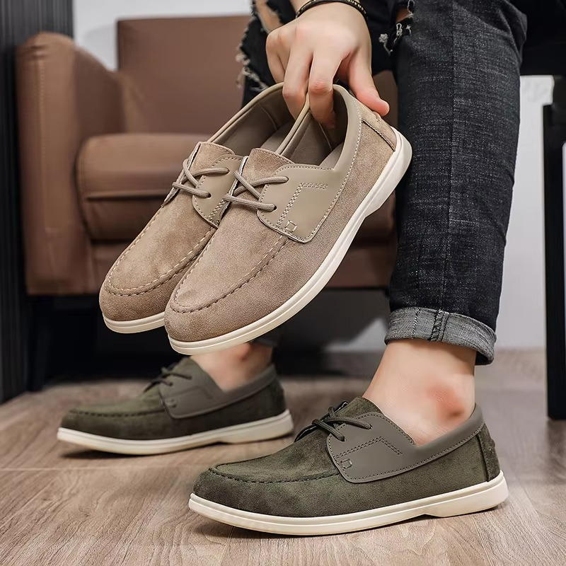 Otis Men's Suede Loafers - close-up detail