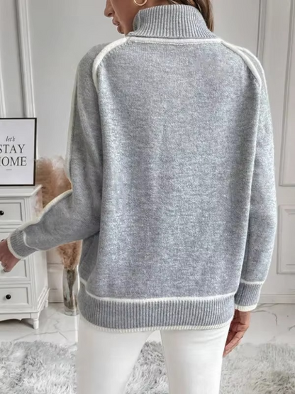 Yvette Women's Oversized Sweater - close-up detail