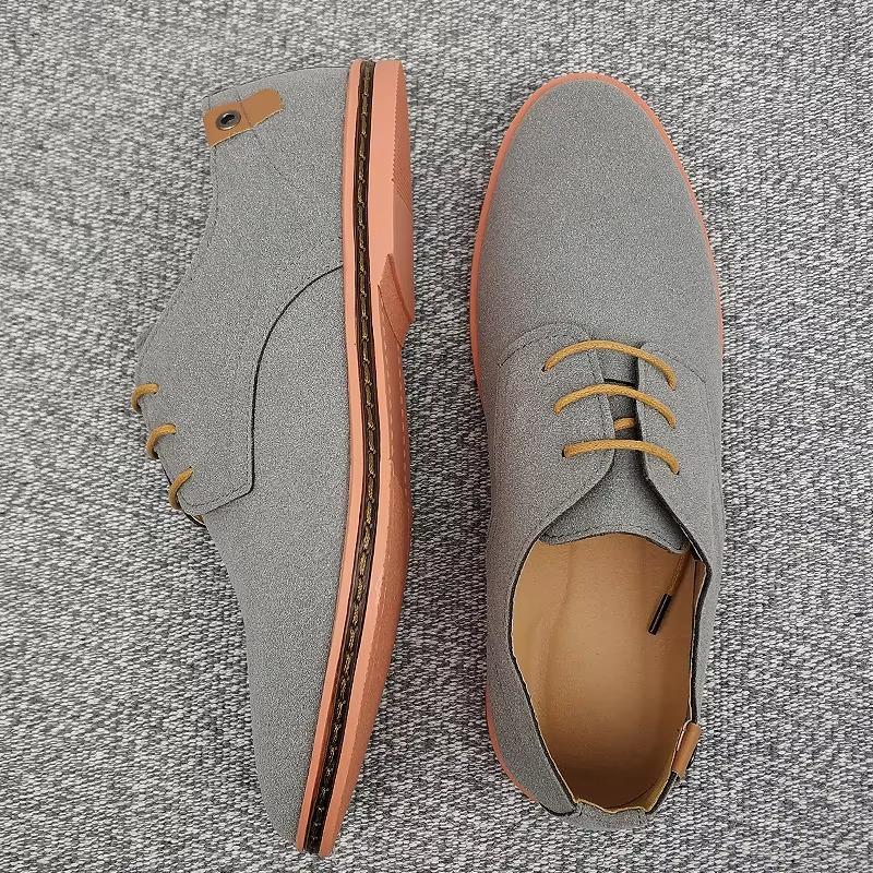 Lachlan Men's Suede Sneakers - styled view