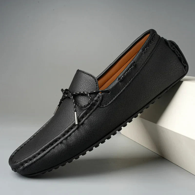 Nico Men's Loafers - fabric and finish detail
