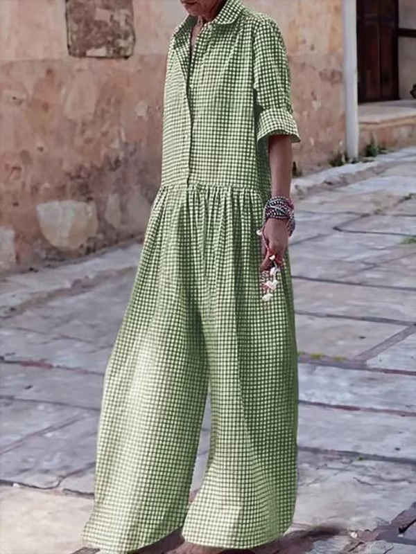 Nell Women's Wide Leg Jumpsuit - back view