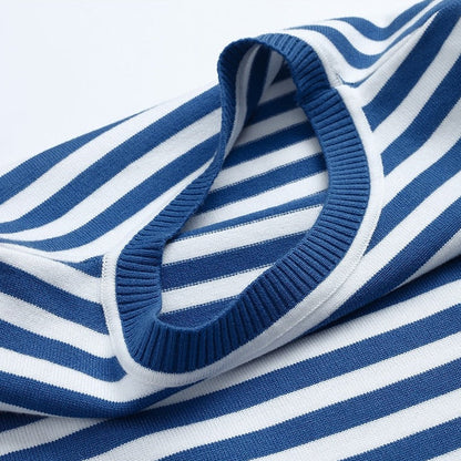 Xanthe Women's Striped T-shirt - full-length view
