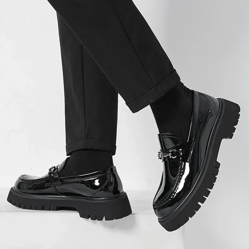 Yves Men's Platform Loafers - front view