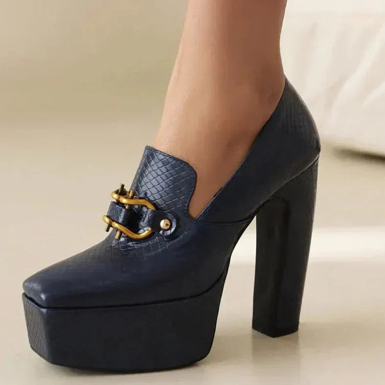 Willa Women's Platform Loafers - close-up detail