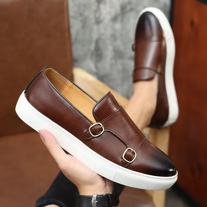 Flynn Men's Loafers - fabric and finish detail