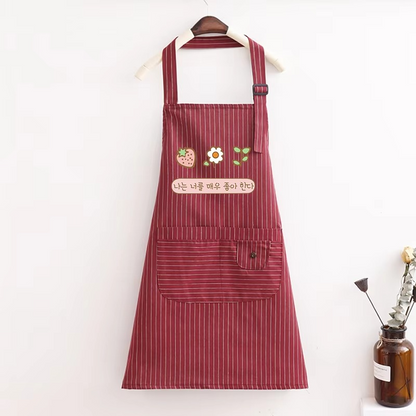Ember Plaid Apron - back view