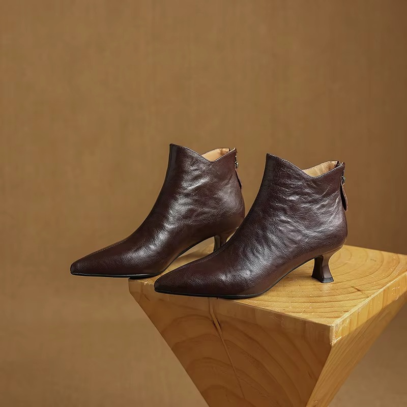 Hattie Women's Block Heel Ankle Boots - front view