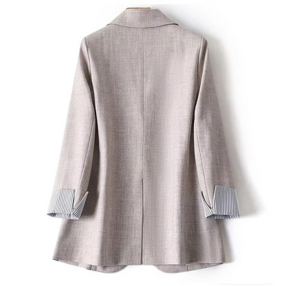 Nadia Women's Plaid Blazer - full-length view
