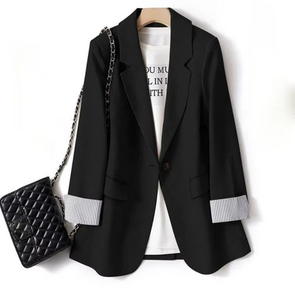 Nadia Women's Plaid Blazer - front view
