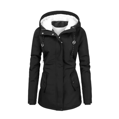Liana Women's Hooded Parka - close-up detail