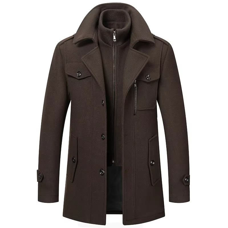 Sawyer Men's Trench Coat - back view