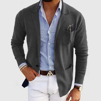 Griffin Men's Cardigan - close-up detail