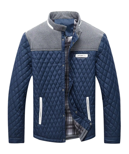 Silas Men's Quilted Puffer Jacket - back view