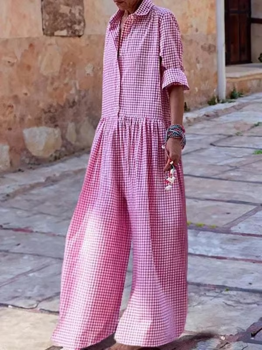 Nell Women's Wide Leg Jumpsuit - front view