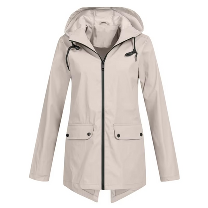 Jolie Women's Trench Coat - flat lay