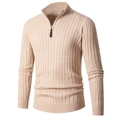 Theo Men's Ribbed Knit Sweater - front view