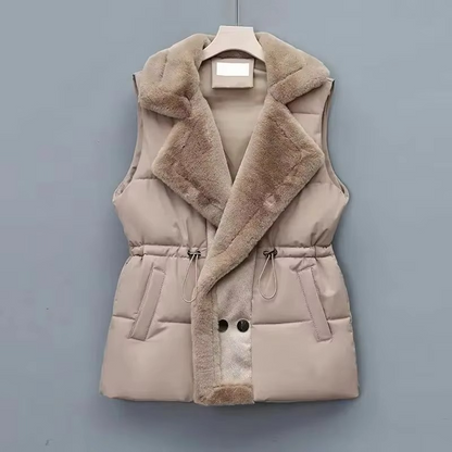 Nora Women's Vest - fabric and finish detail