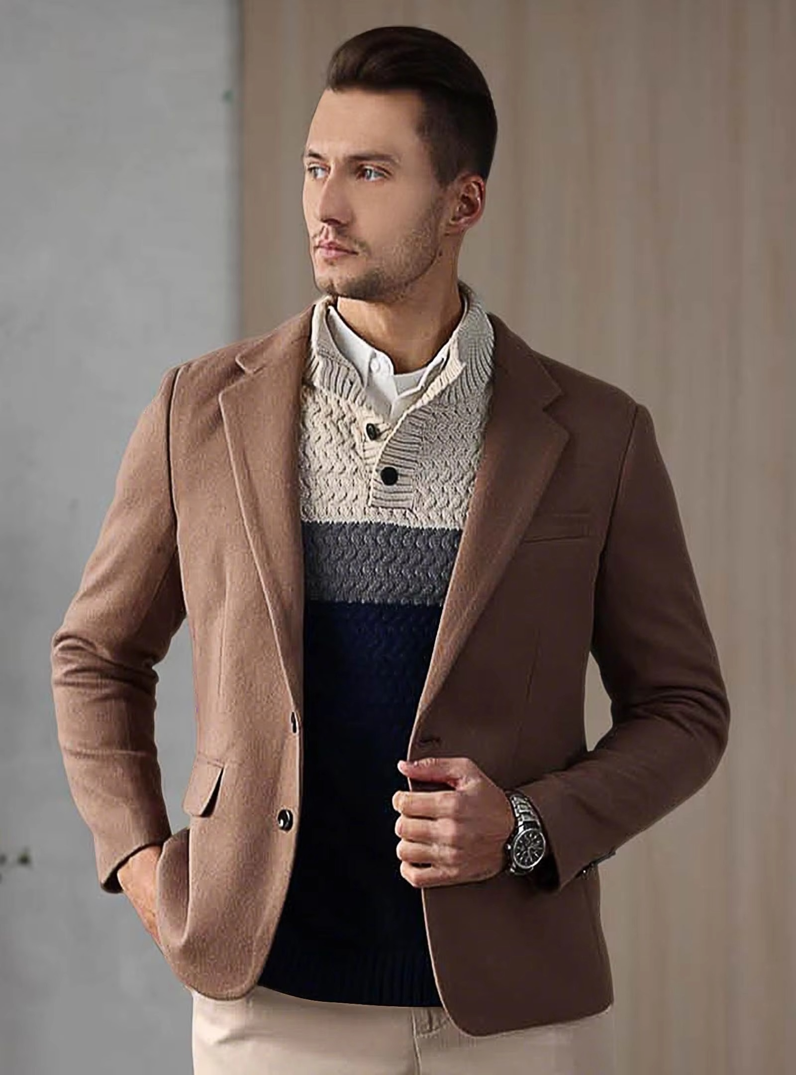 Hollis Men's Sweater - front view