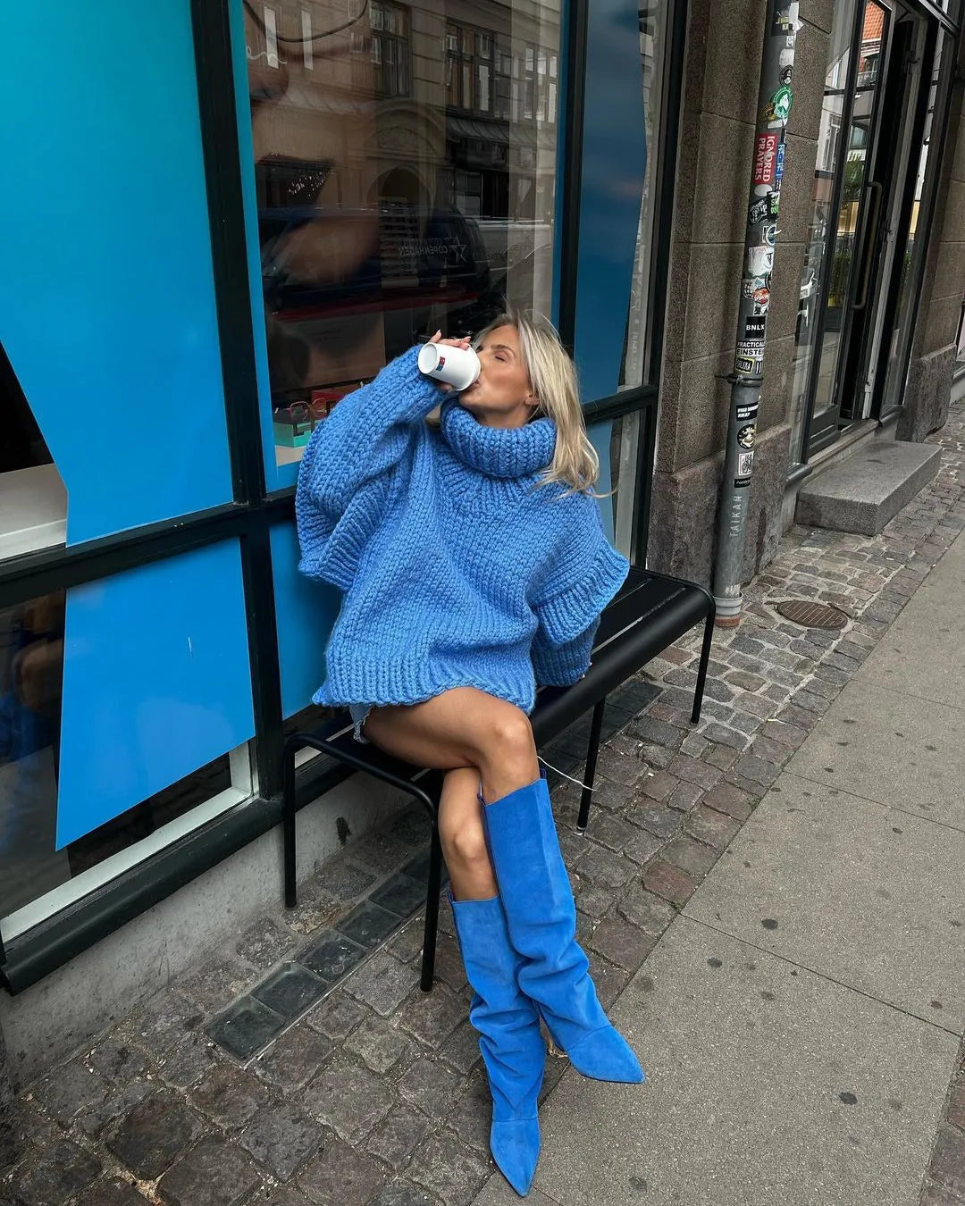 Uma Women's Oversized Sweater - back view