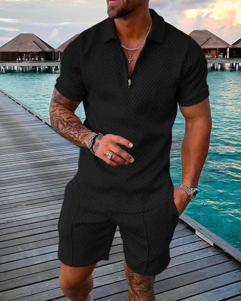 Bruno Men's Printed Shorts - fabric and finish detail