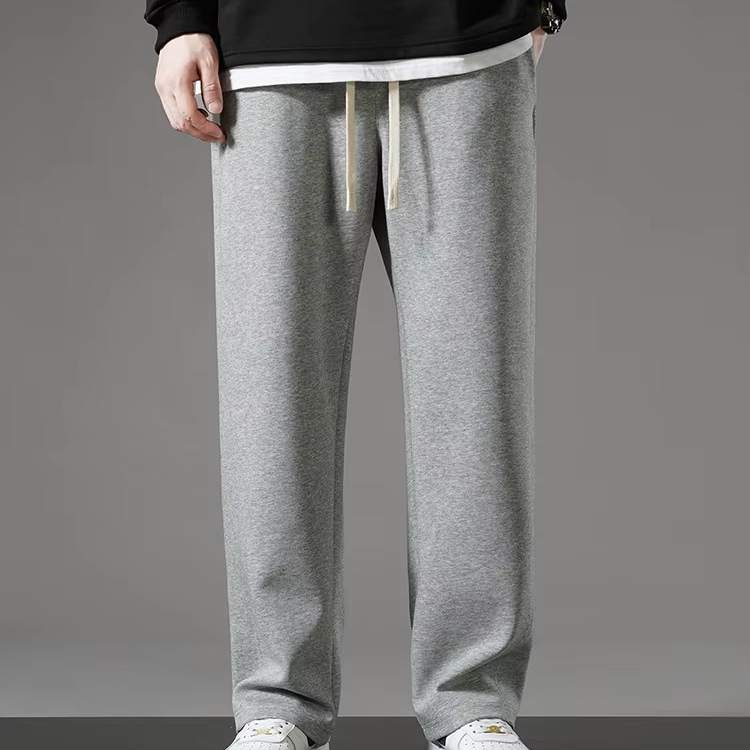 Tobias Men's Wide Leg Joggers - fabric and finish detail